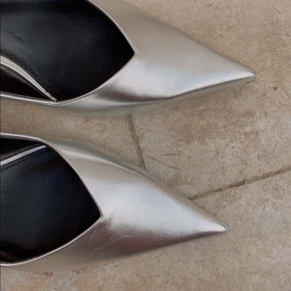 Zara New Metallic Mule Heels - Picture 14 of 16